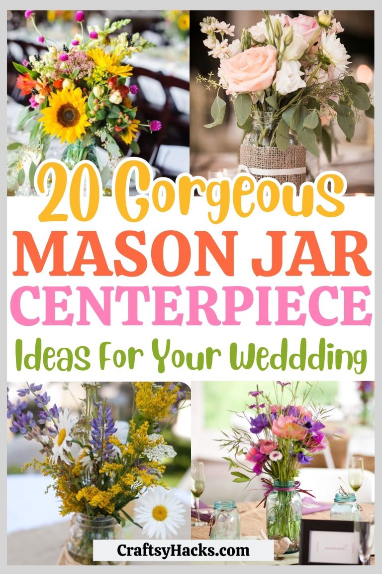 20 Mason Jar Wedding Centerpiece Ideas