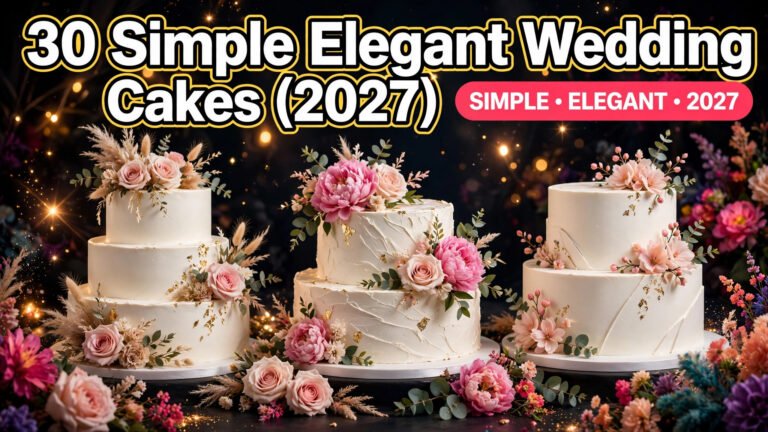 30 Simple Elegant Wedding Cakes (2027)