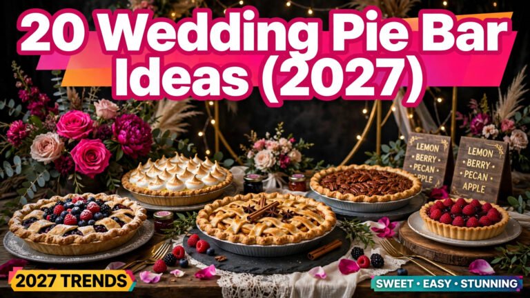 20 Wedding Pie Bar Ideas (2027)