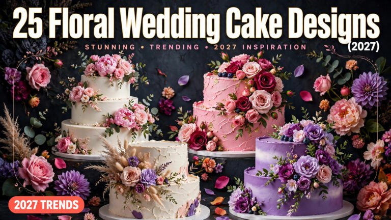 25 Floral Wedding Cake Designs (2027)