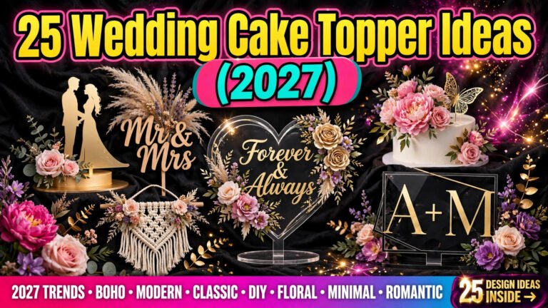 25 Wedding Cake Topper Ideas (2027)