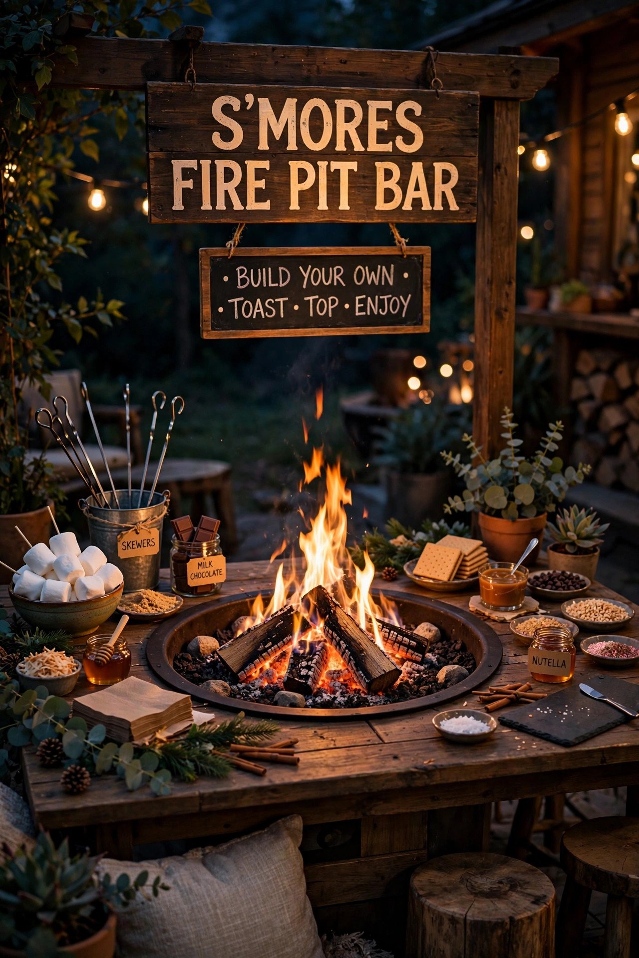 S’mores Fire Pit Bar