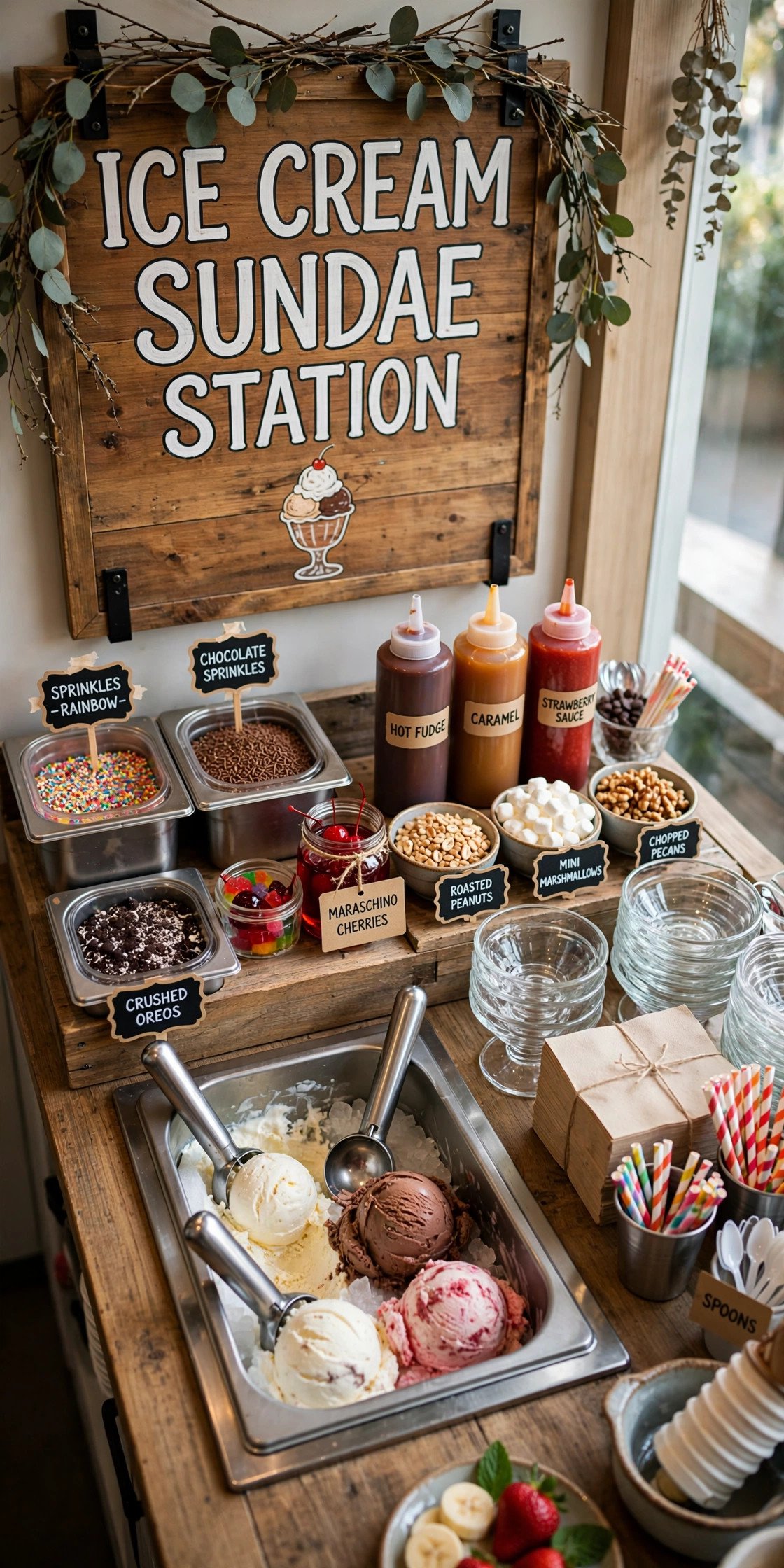 Ice Cream Sundae Station