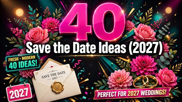 40 Save the Date Ideas (2027)