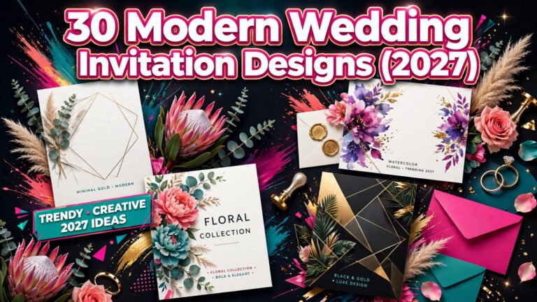30 Modern Wedding Invitation Designs (2027)