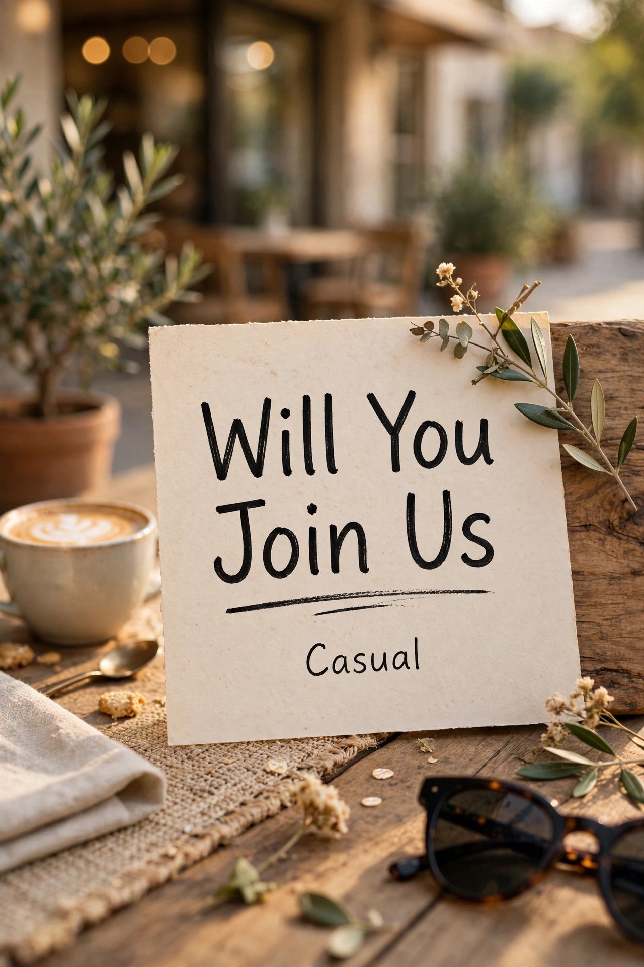 ‘Will You Join Us’ Casual