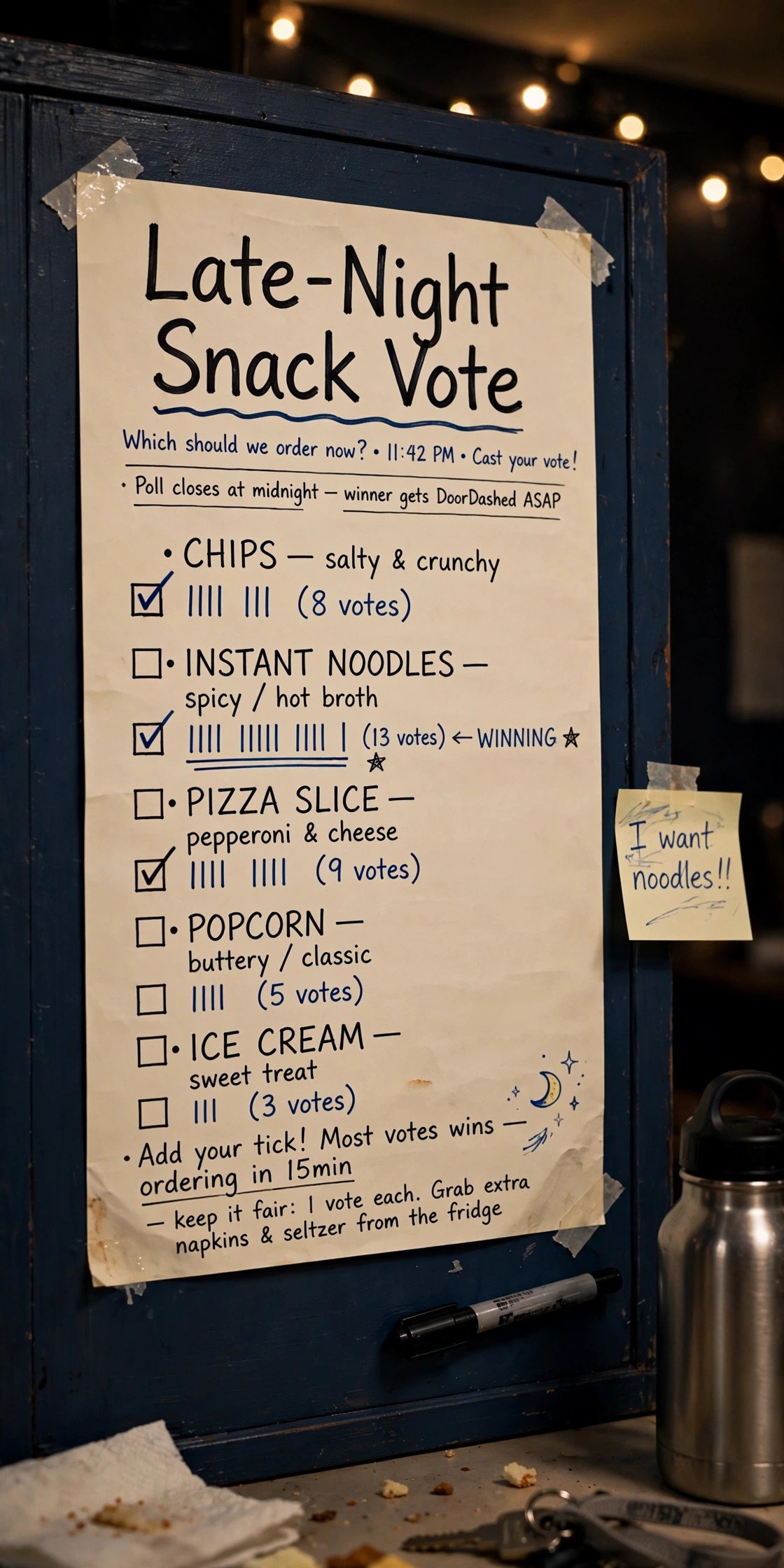 Late-Night Snack Vote