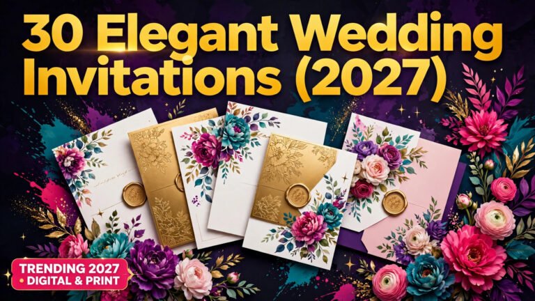 30 Elegant Wedding Invitations (2027)