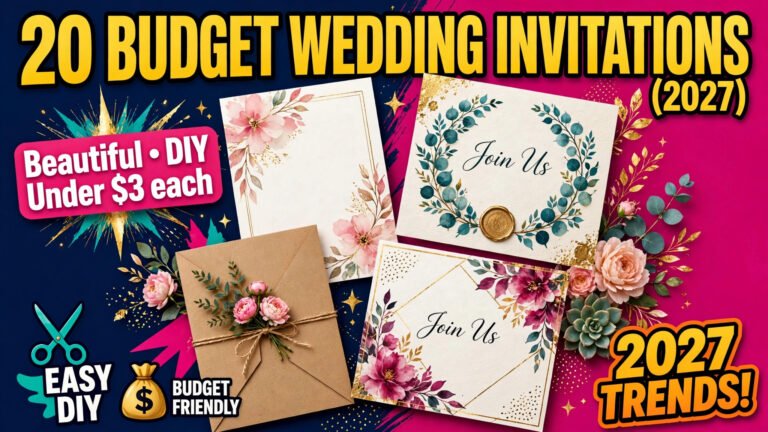 20 Budget Wedding Invitations (2027)