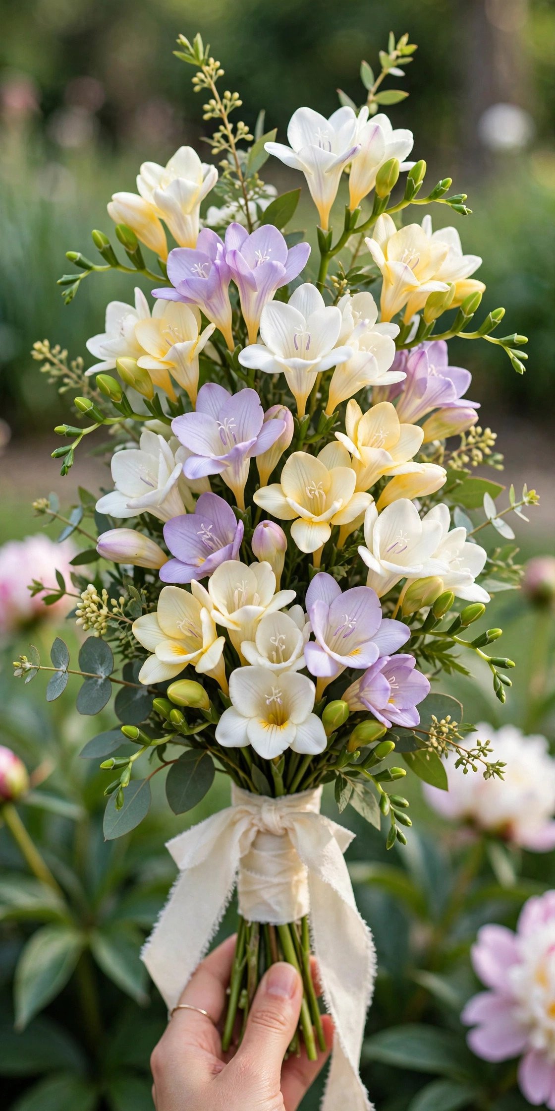 Freesia flowers for bridal bouquet