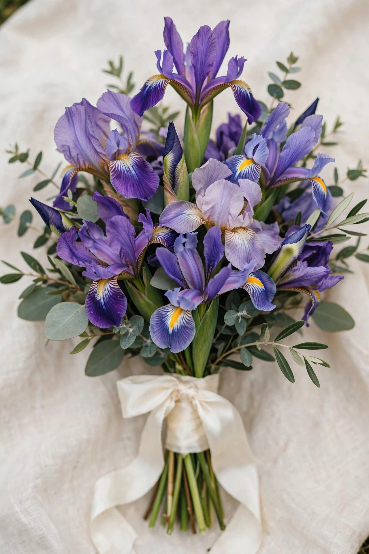 Irises for bridal bouquet