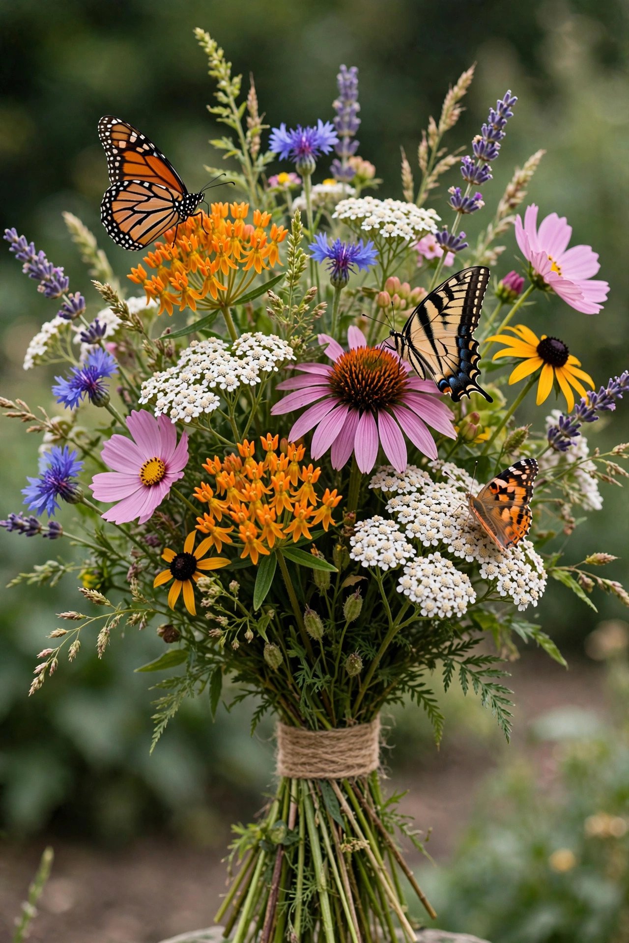 Wildflower bouquet designed to attract butterflies