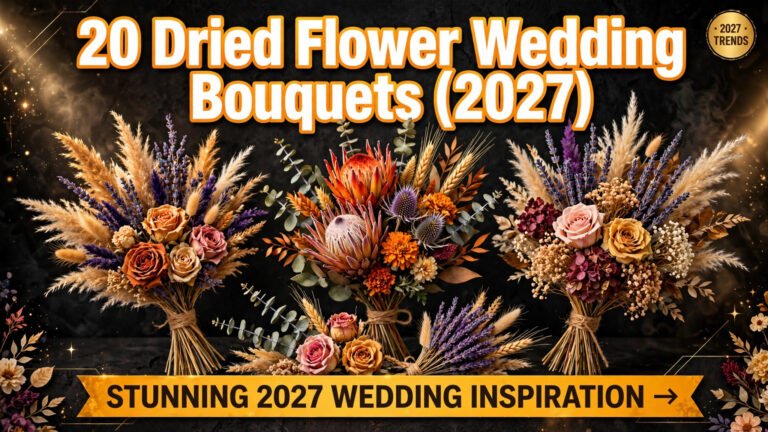 20 Dried Flower Wedding Bouquets (2027)