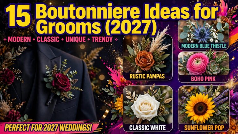 15 Boutonniere Ideas for Grooms (2027)
