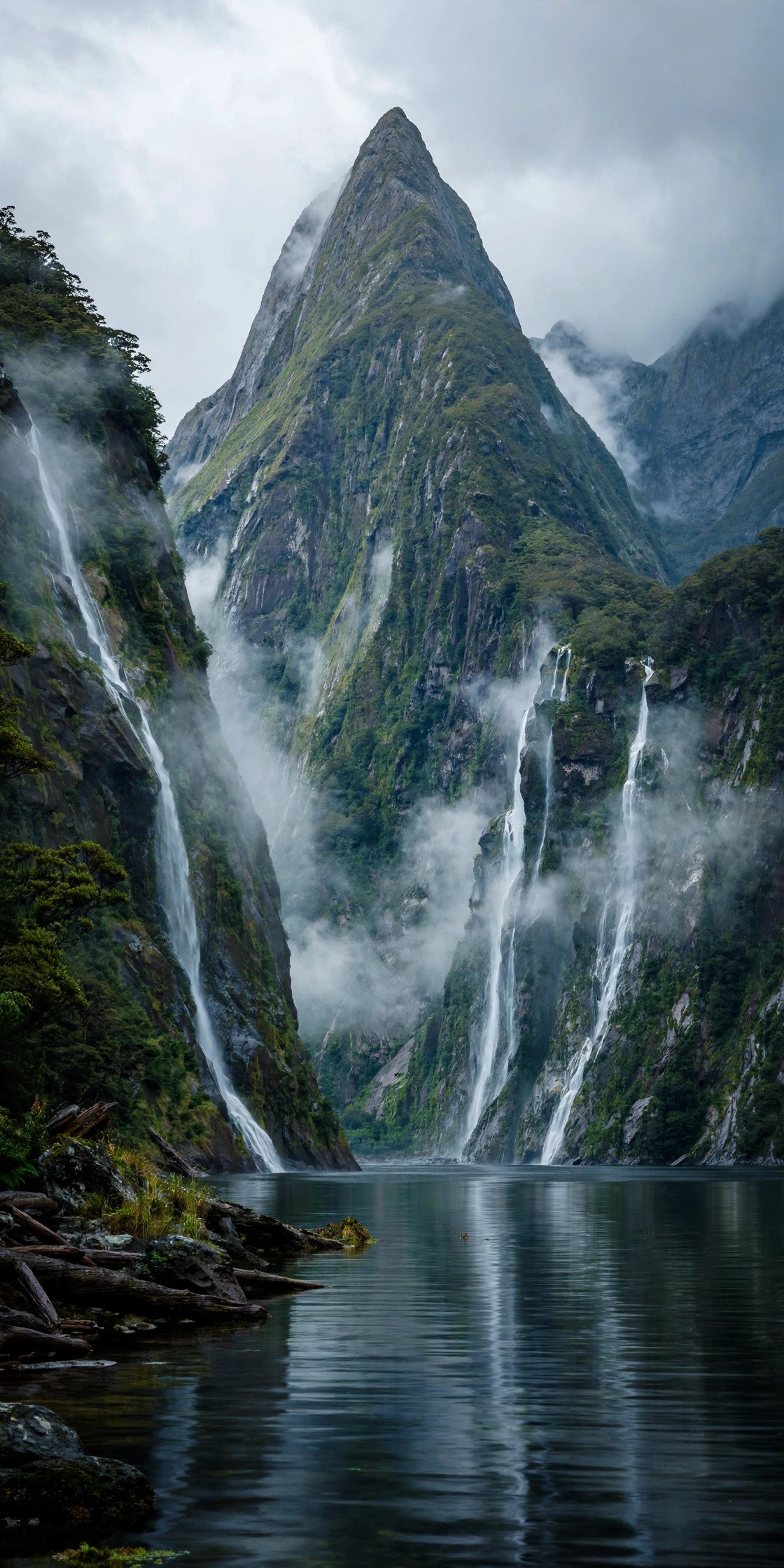 Milford Sound fjords in New Zealand