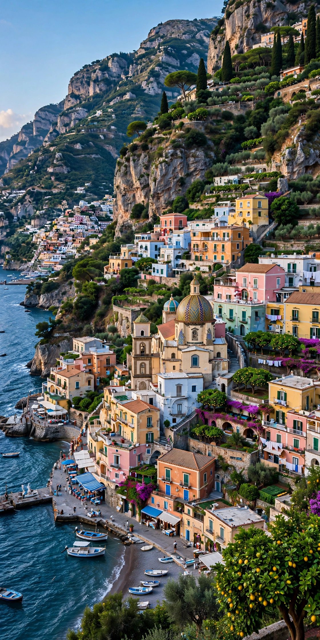 Colorful cliffside villages of the Amalfi Coast