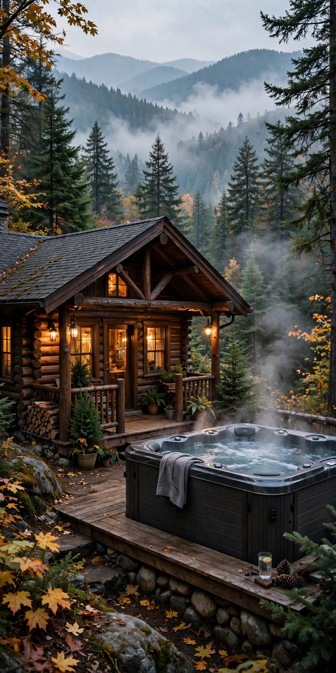 Cozy cabin with hot tub in the Smoky Mountains