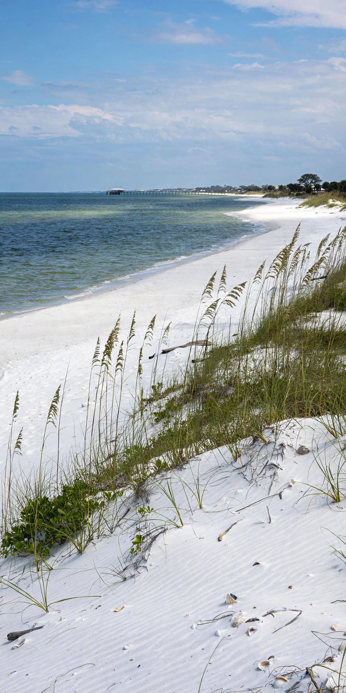 White sand beach in Gulf Shores Alabama
