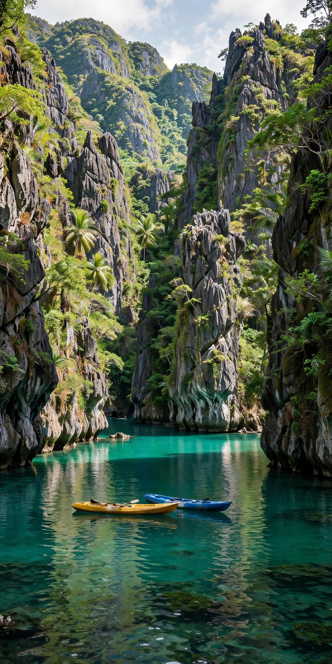 El Nido lagoon with limestone karsts