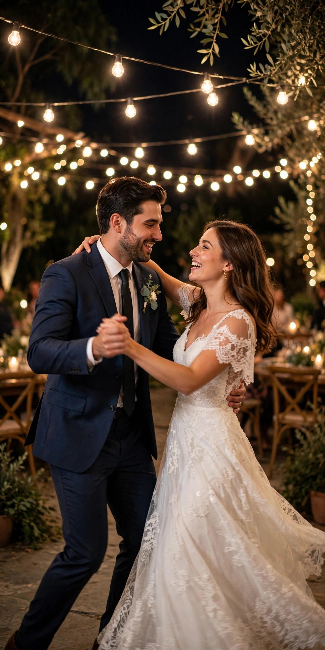 First dance under lights