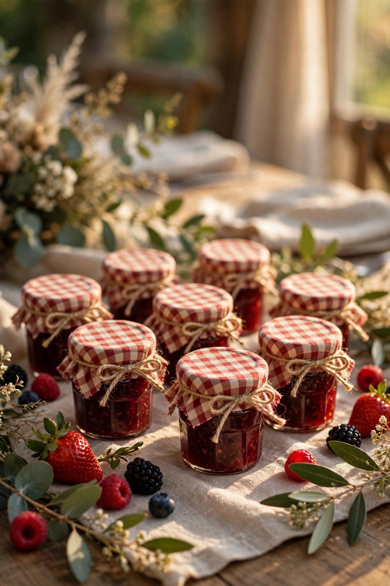 Mini Jam Jars styled for a 2027 wedding celebration