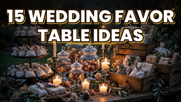 15 Wedding Favor Table Ideas (2027)