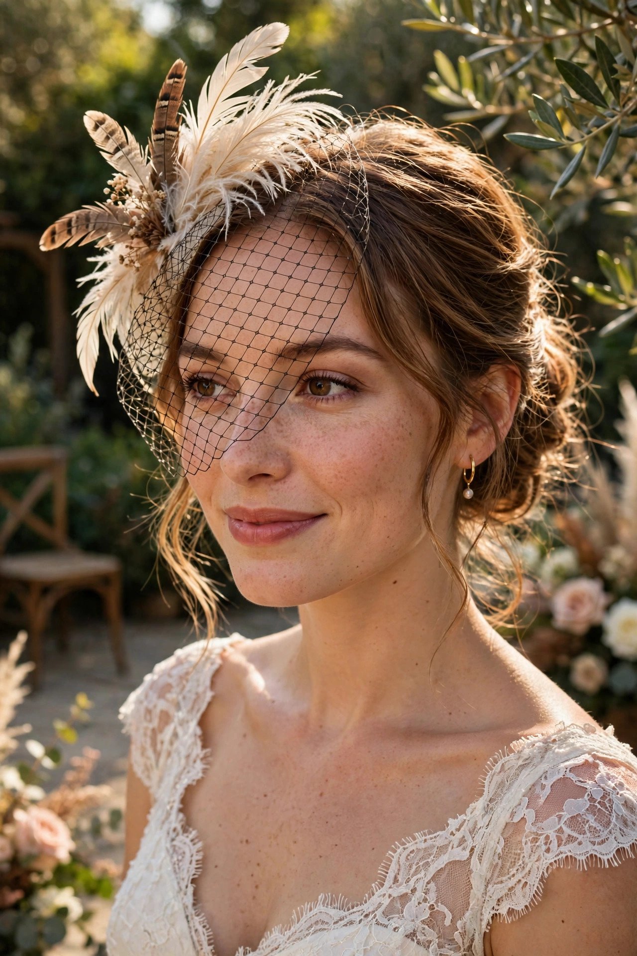 Birdcage Veil on display at a 2027 wedding