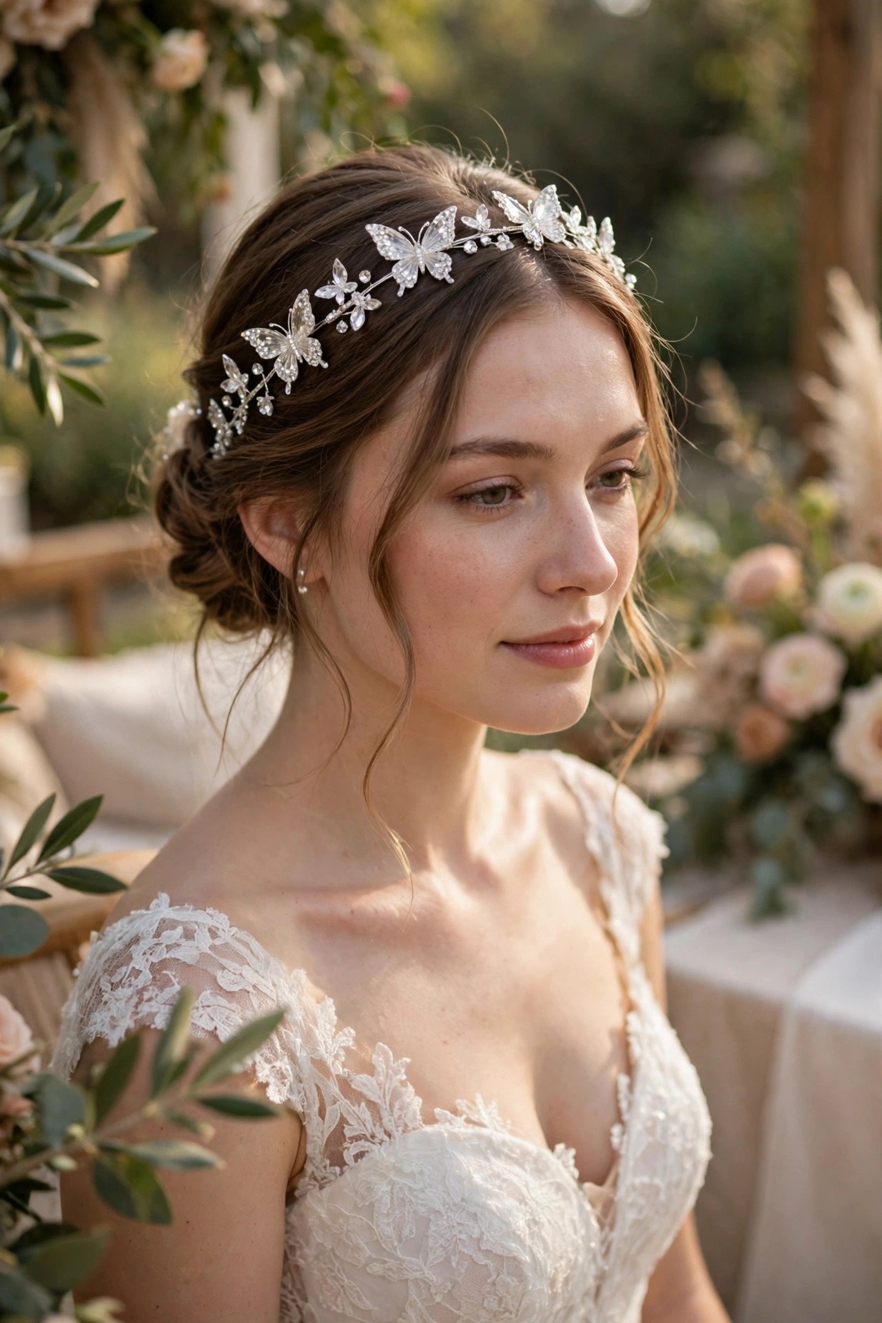 Butterfly Crystal Headpiece at a beautifully styled 2027 wedding
