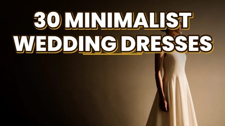 30 Minimalist Wedding Dresses (2027)