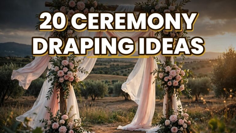 20 Ceremony Draping Ideas (2027)