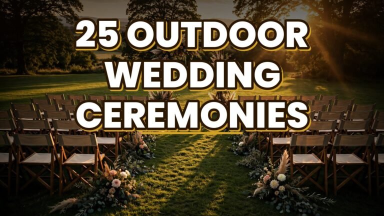 25 Outdoor Wedding Ceremonies (2027)