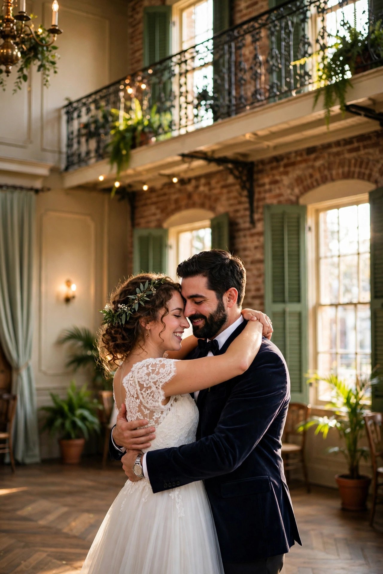 Couple sharing their first dance to It Had to Be You