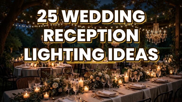 25 Wedding Reception Lighting Ideas (2027)