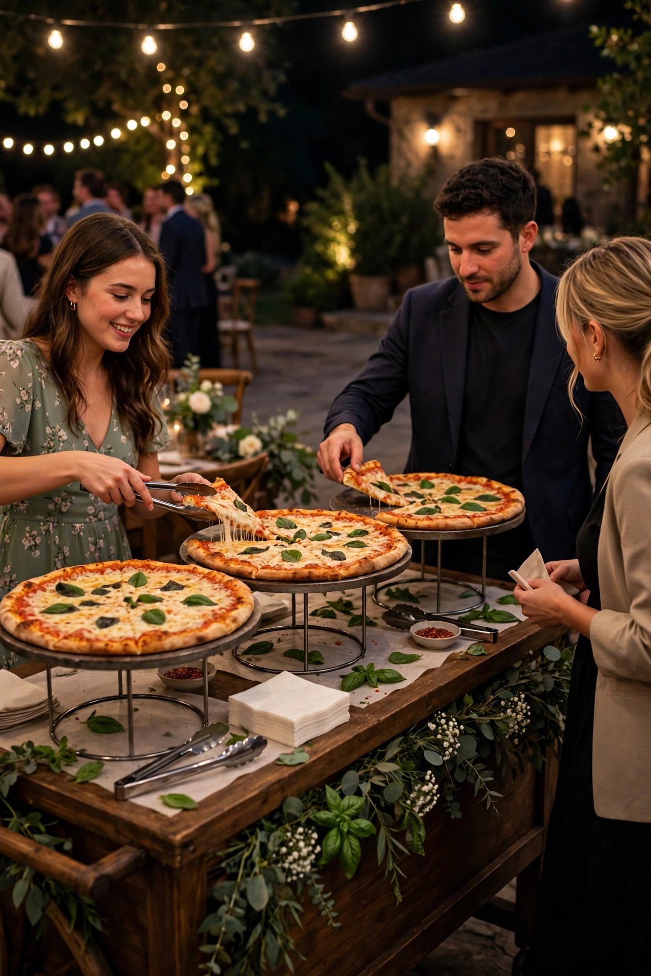 Pizza Slice Station — late night catering inspiration
