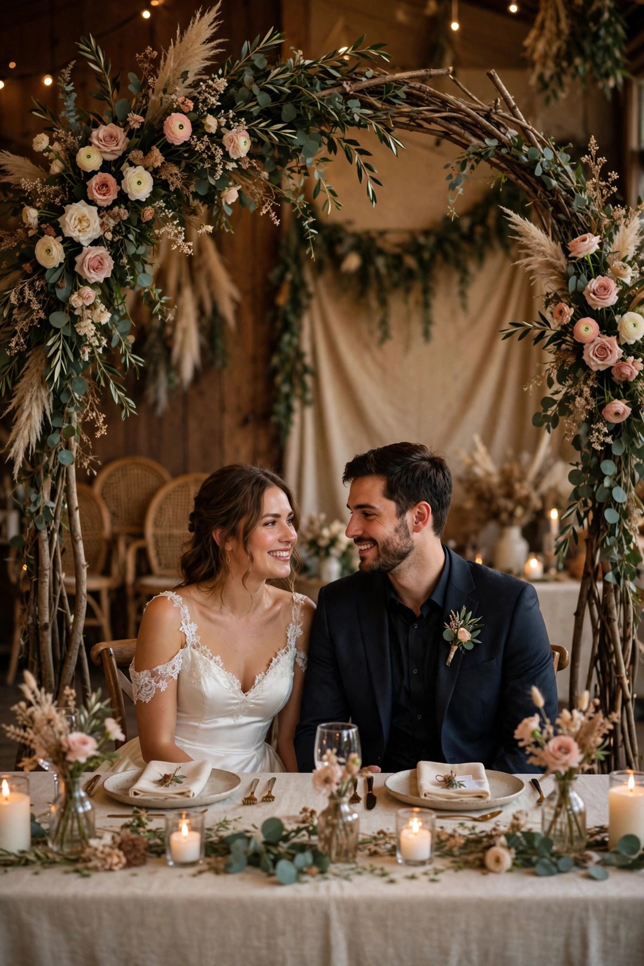 Repurposed Ceremony Arch Table — sweetheart table styling inspiration