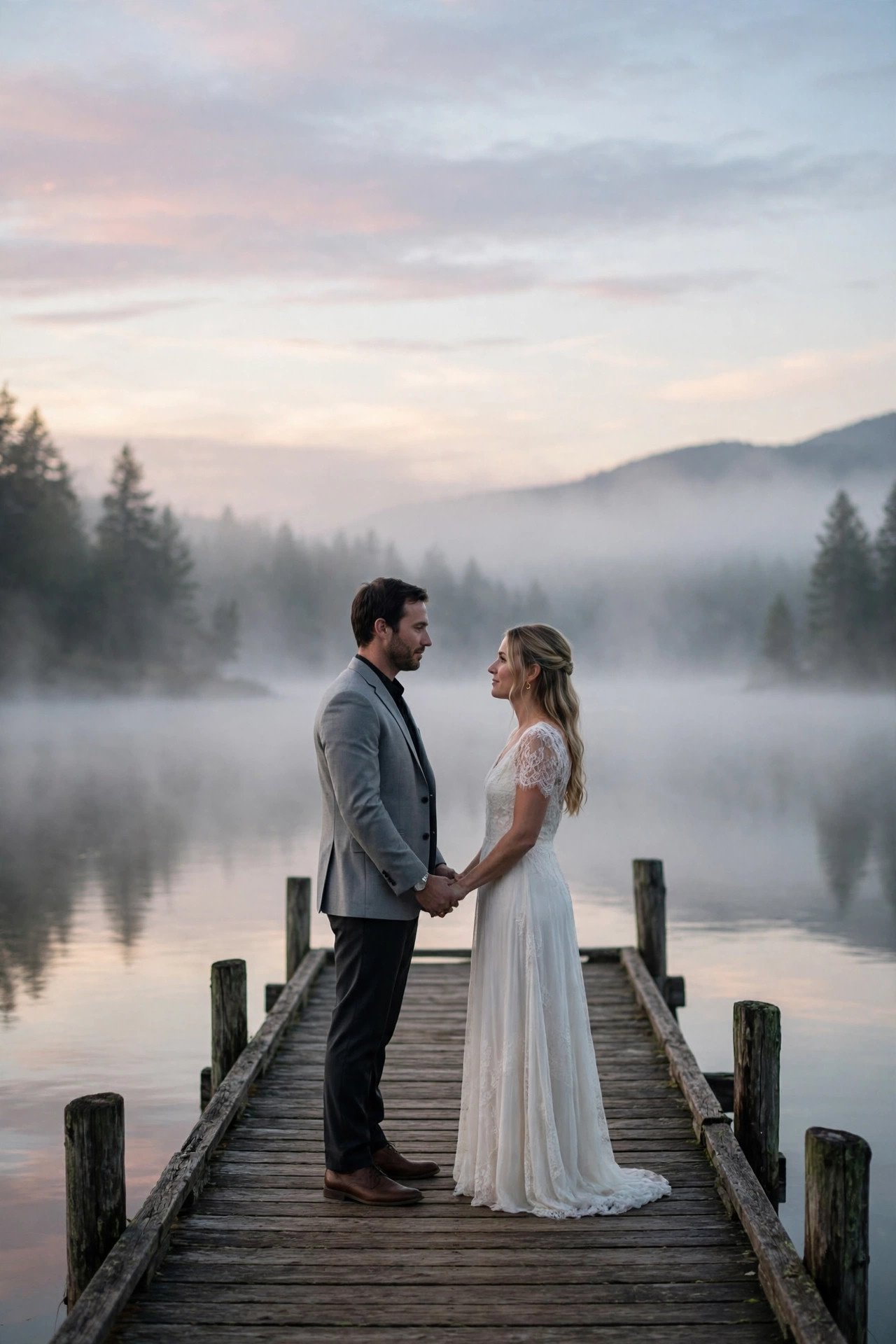 Lakeside Dock at Dawn — elopement planning inspiration