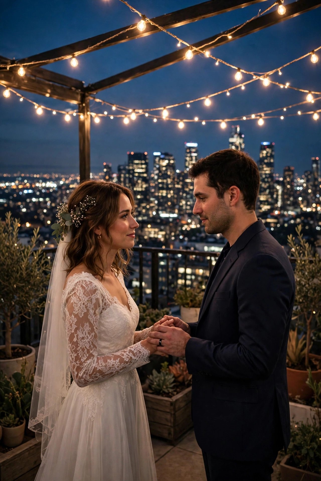 Rooftop City Lights Elopement — elopement planning inspiration