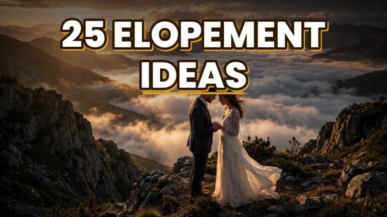 25 Elopement Ideas (2027)