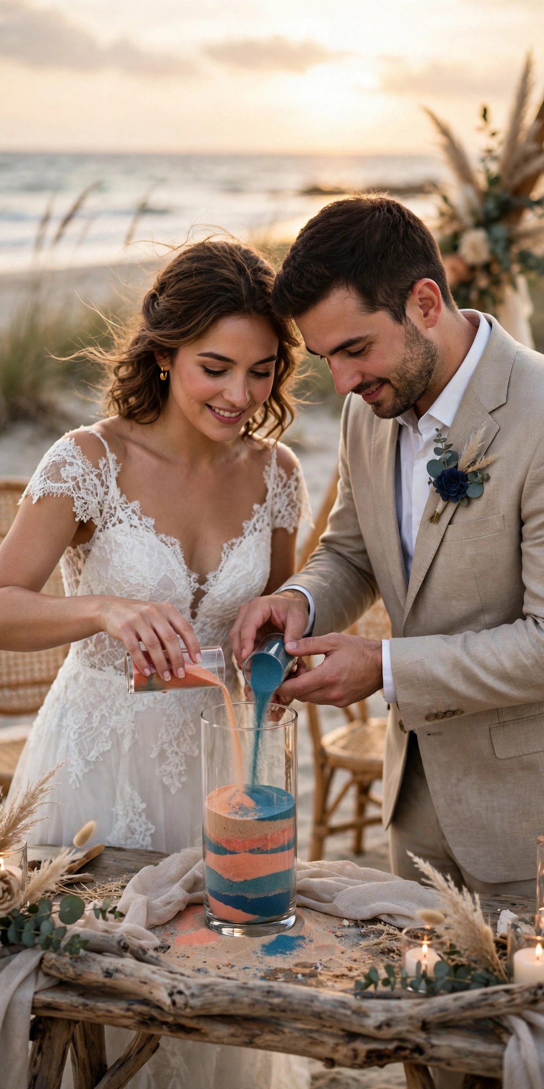 Sand Unity Ceremony at a 2027 wedding celebration
