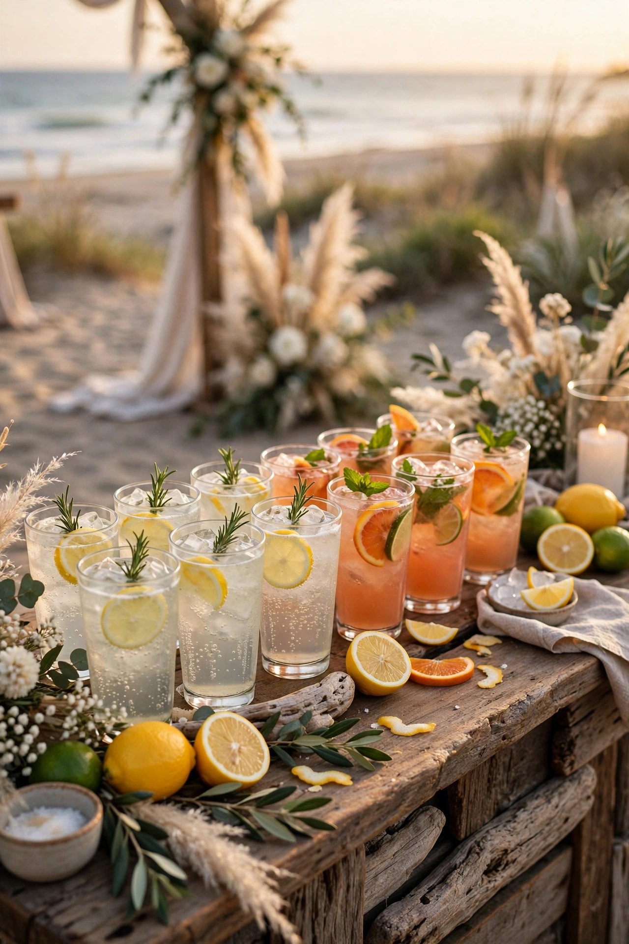 Sparkling Lemonade Toast Bar at a 2027 wedding celebration