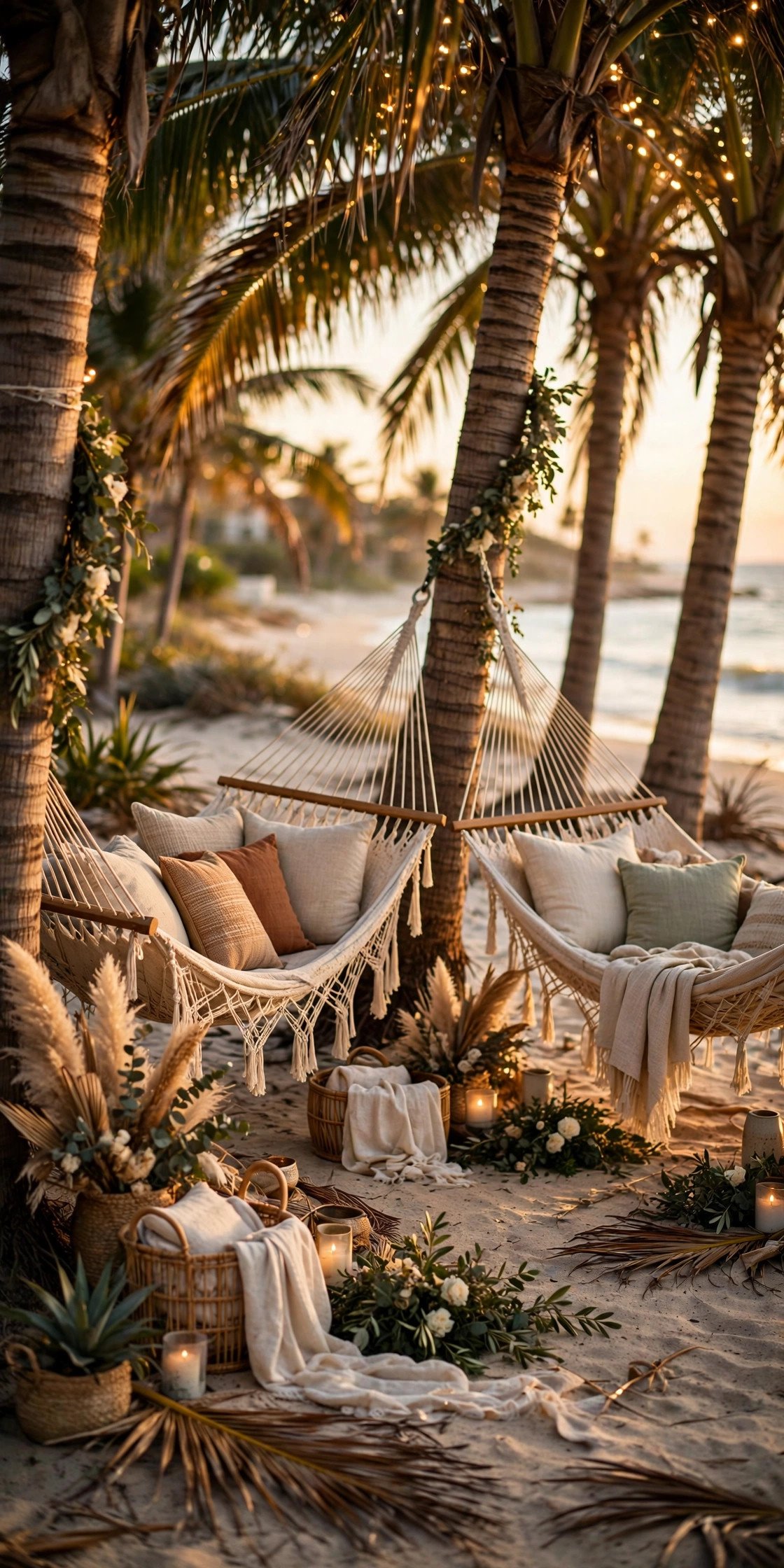 Hammock Lounge Corner at a 2027 wedding celebration