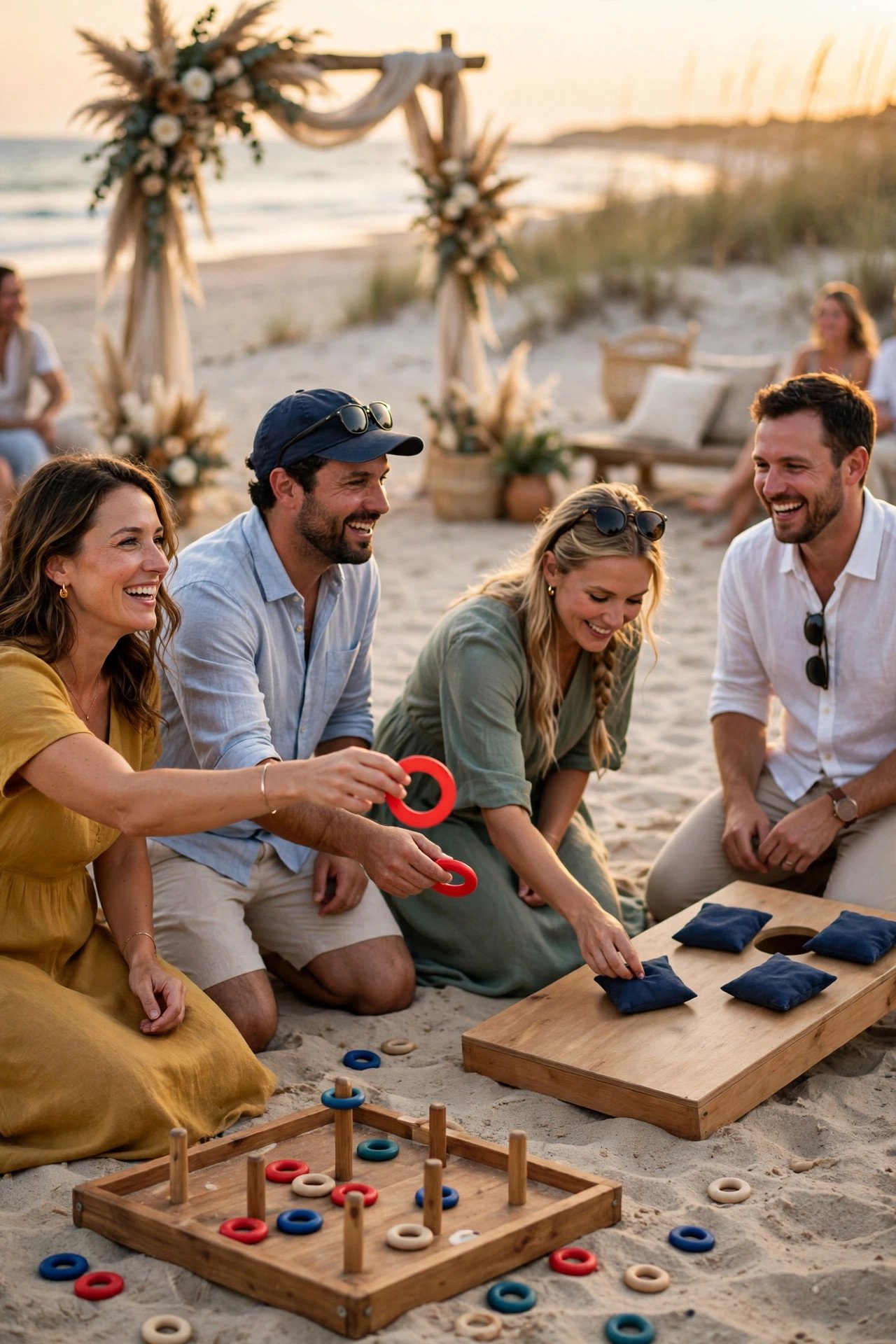 Beach Games for Guests at a 2027 wedding celebration