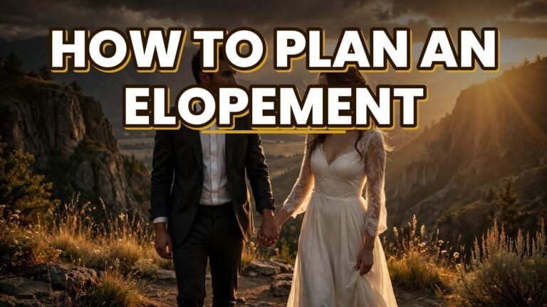 How to Plan an Elopement (2027)