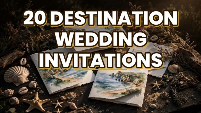 20 Destination Wedding Invitations (2027)