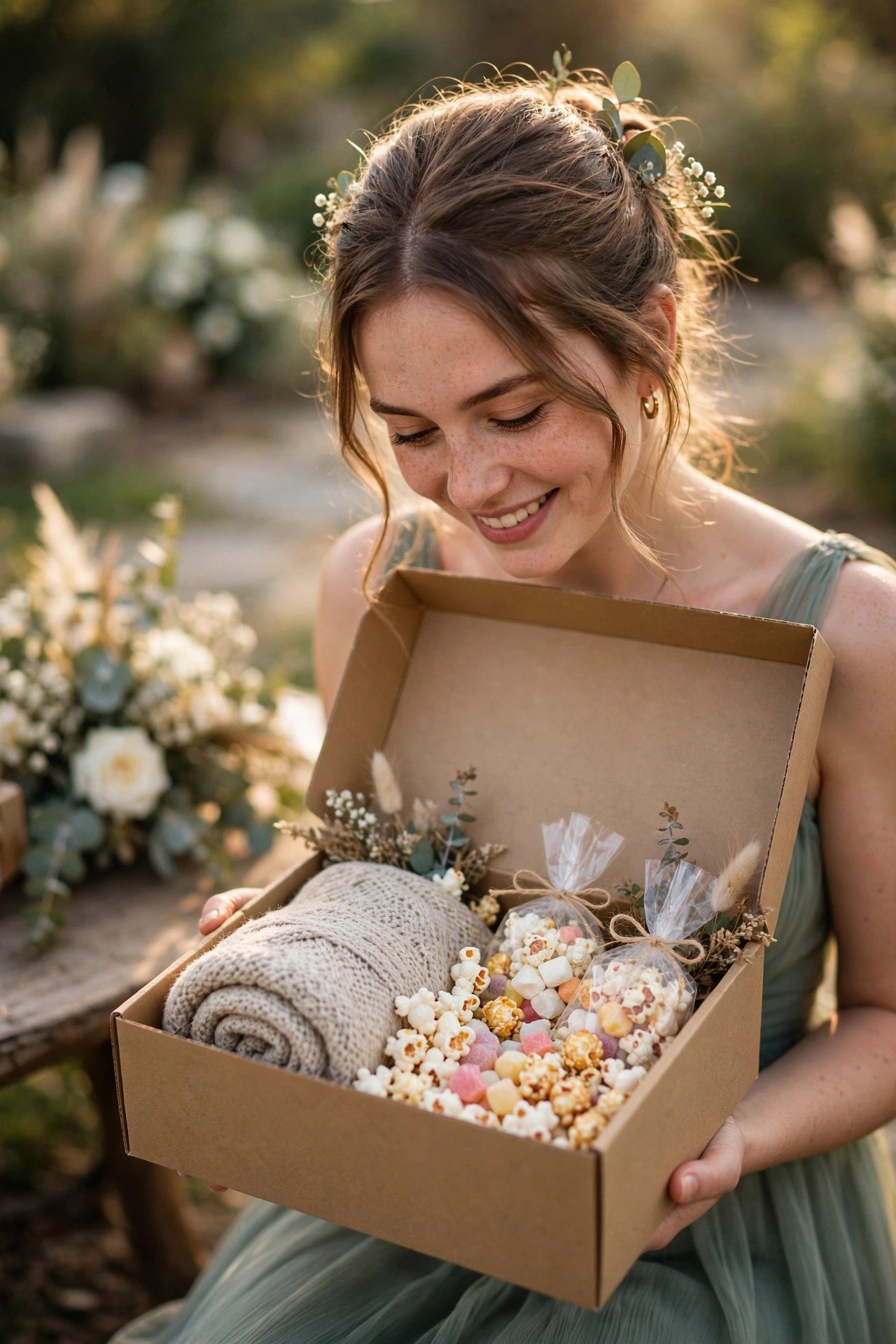 Movie Night Proposal Box at a 2027 wedding celebration