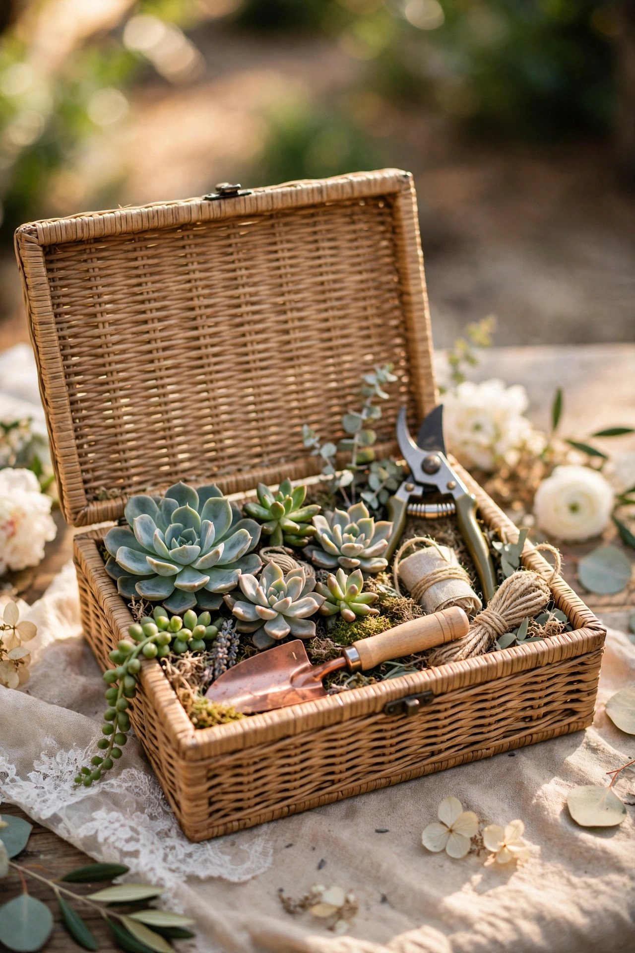 Plant Lover Proposal Box at a 2027 wedding celebration