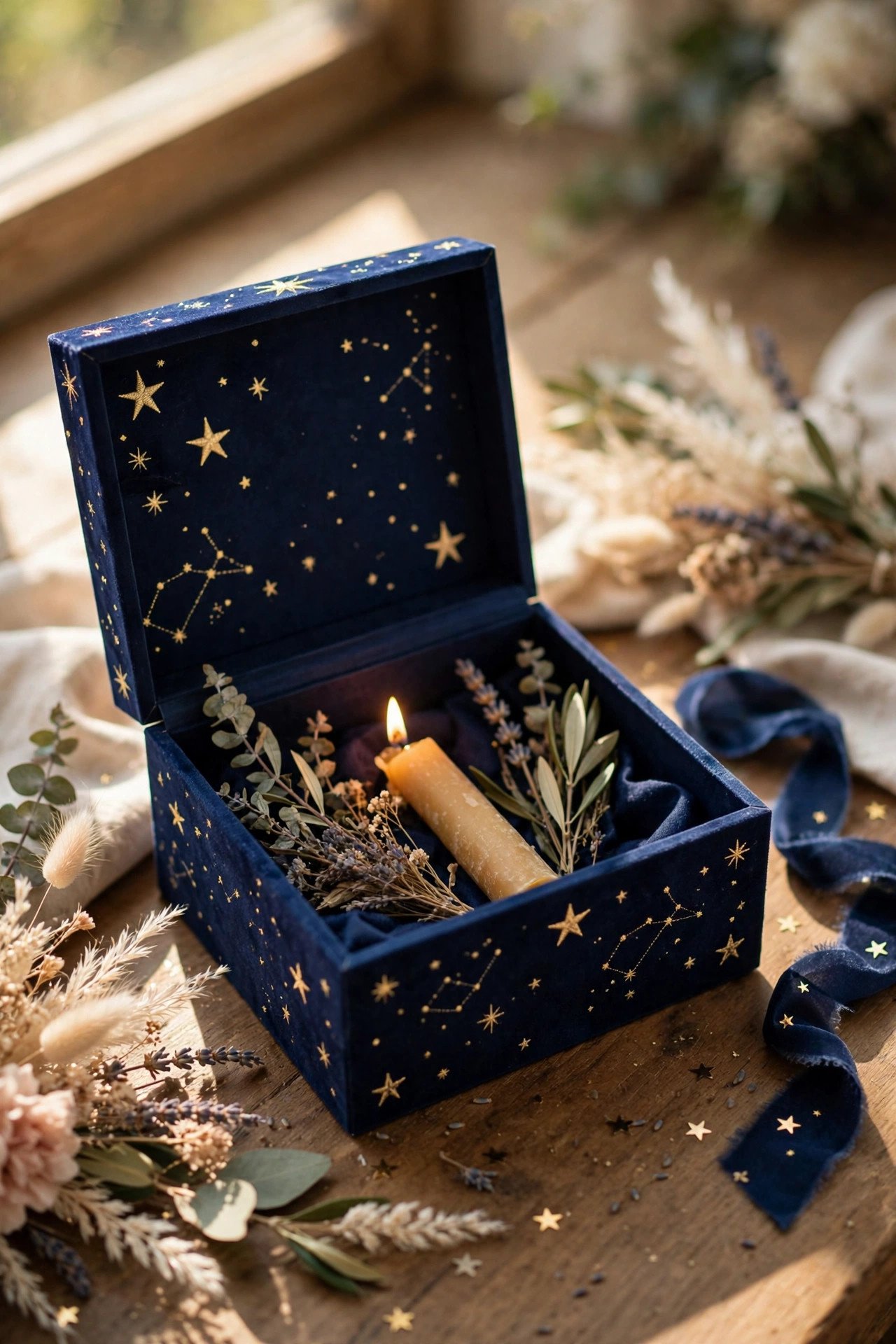 Starry Night Proposal Box at a 2027 wedding celebration
