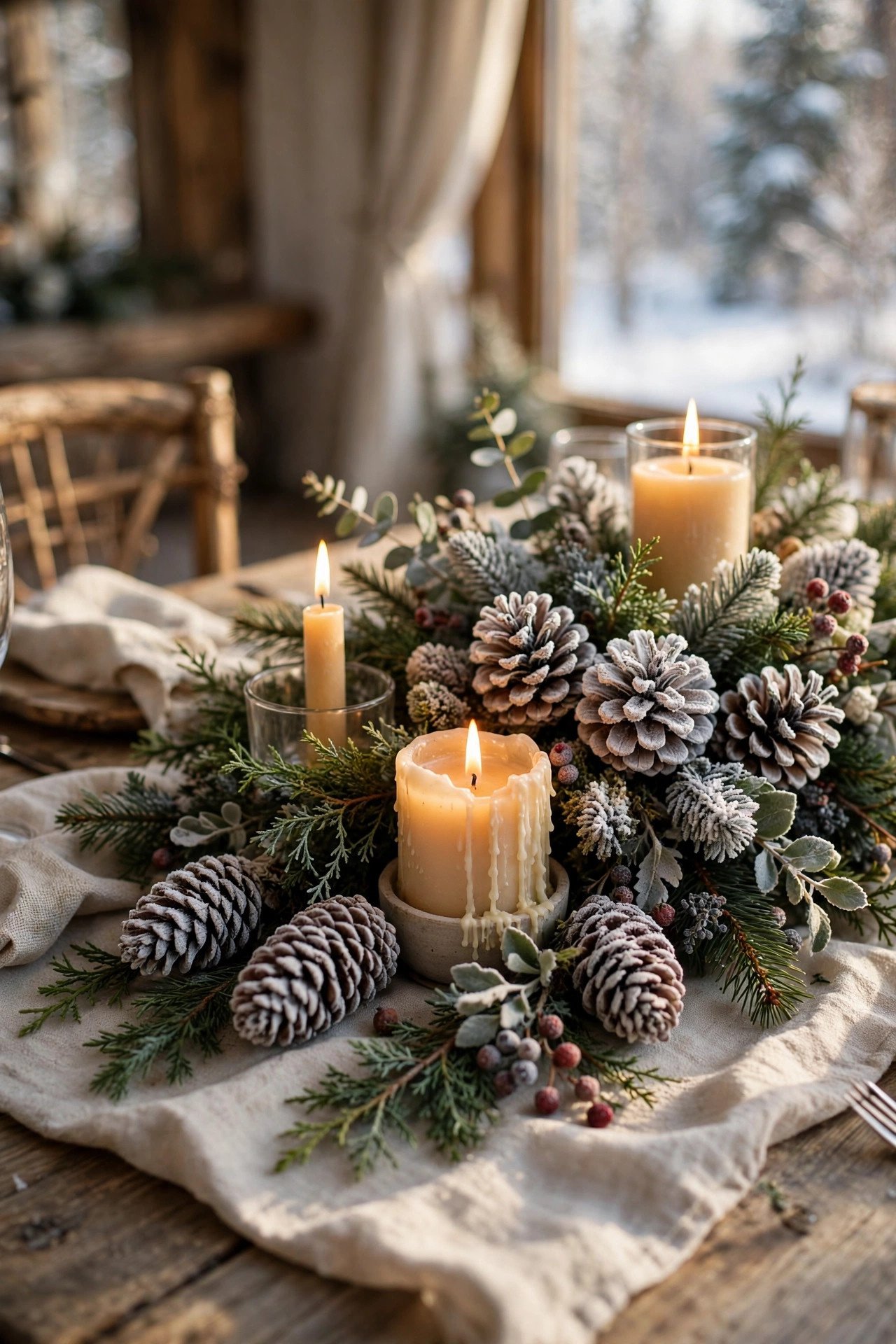 Pinecone Decor — winter wedding inspiration for a 2027 celebration