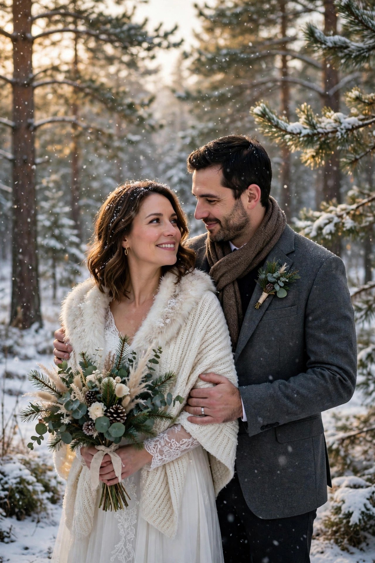 Snowy Photo Session — winter wedding inspiration for a 2027 celebration