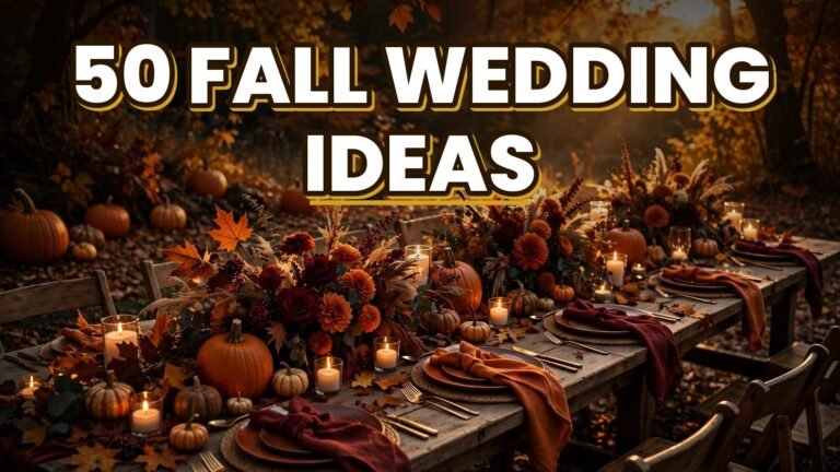 50 Fall Wedding Ideas (2027)